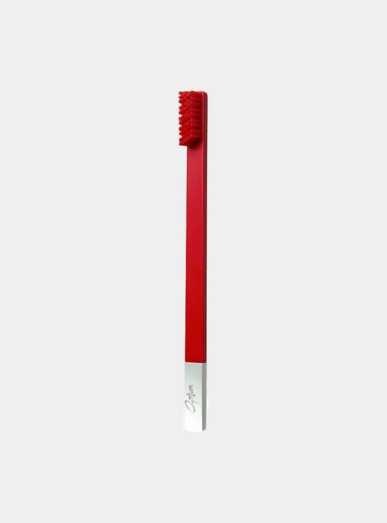 Carmine Red Silver Toothbrush APRIORI