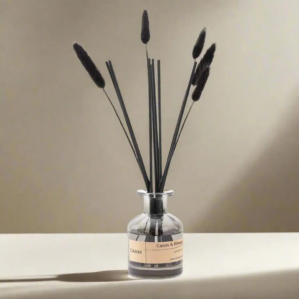 Cassis & Black Rose  - Reed Diffuser - Black CAHM