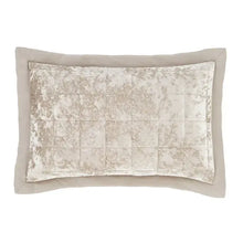  Catherine Lansfield Natural Crushed Velvet Pillowsham Pair Dunelm