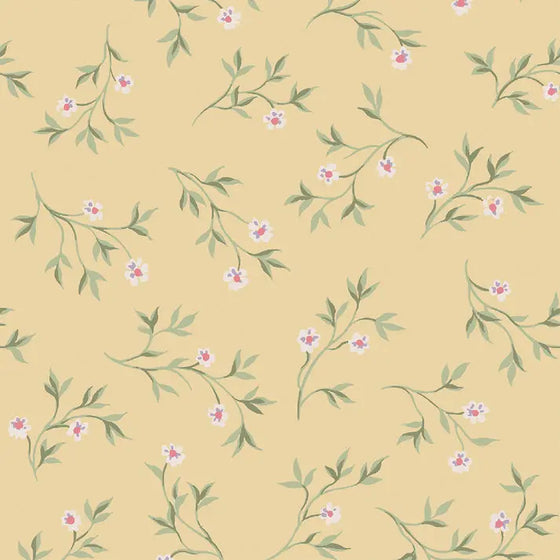 Chamomile Yellow Spring Sprig Wallpaper Piglet