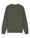 Womens Organic Cotton Relaxed-Fit Sweatshirt in Pine Green Khaki