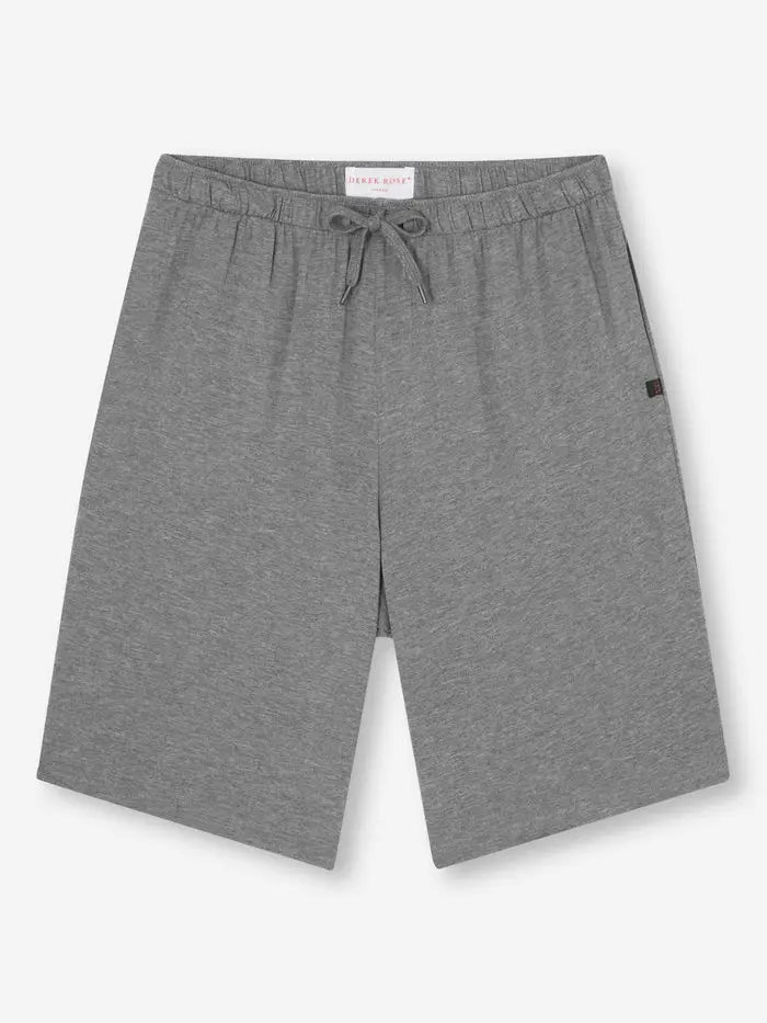 Charcoal Basel Micro Modal Stretch Men's Lounge Shorts Derek Rose