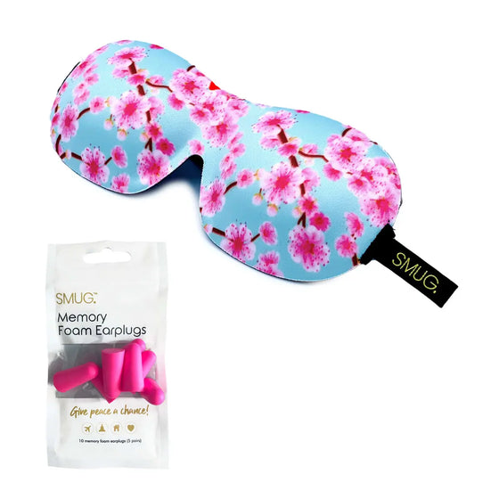 Cherry Blossom Contoured 3D Blackout Sleep Mask SMUG