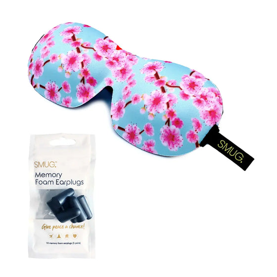 Cherry Blossom Contoured 3D Blackout Sleep Mask SMUG