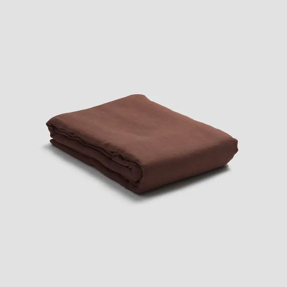 Chestnut Linen Duvet Cover Piglet