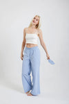 Chicory Check Woven-Cotton Pyjama Trousers - Blue Check Peachaus