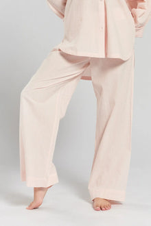  Chicory Striped Woven-Cotton Trousers - Dawnlight Coral Peachaus