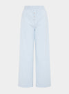 Chicory Striped Woven-Cotton Pyjama Trousers - Blue Stripe