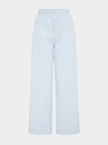  Chicory Striped Woven-Cotton Pyjama Trousers - Blue Stripe