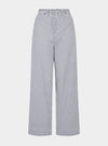 Chicory Striped Woven-Cotton Pyjama Trousers - Charcoal Stripe