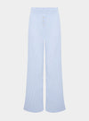 Chicory Striped Woven-Cotton Pyjama Trousers - Mountain Blue