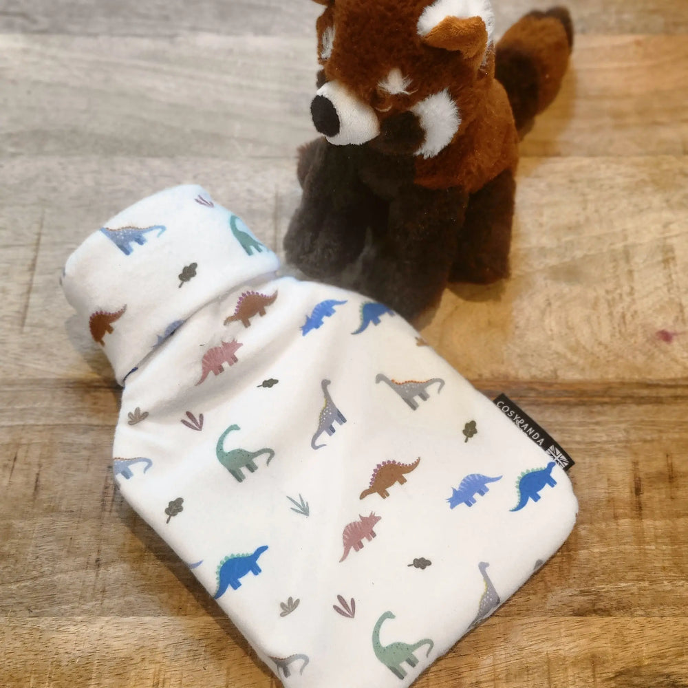 Children’s Dinosaur Print 1L Hot Water Bottle CosyPanda