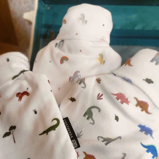 Children’s Dinosaur Print 1L Hot Water Bottle CosyPanda