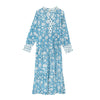 China Blue Paisley Cotton Dress inara