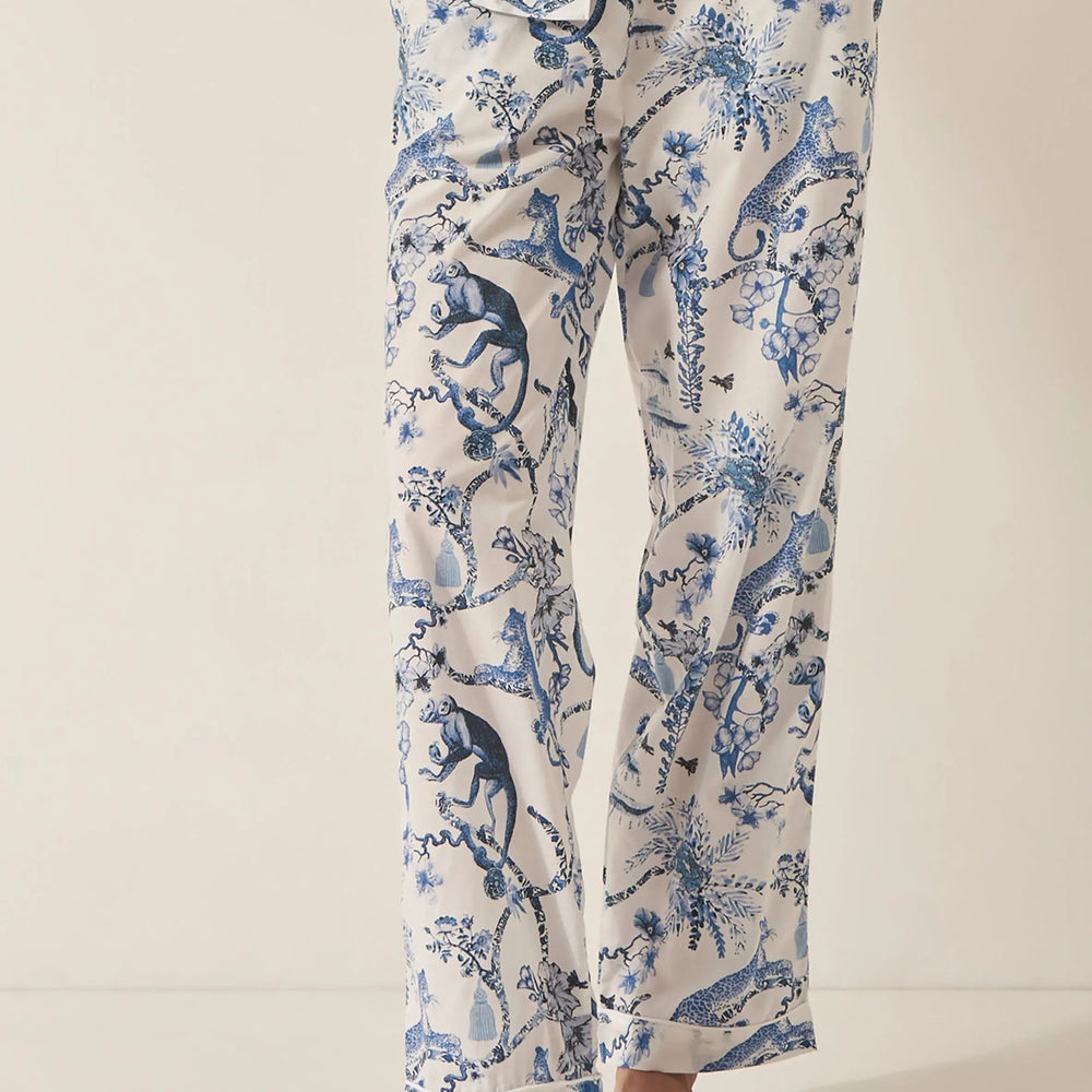 Chinoiserie Whimsy Women's Organic Cotton Pyjama Trouser Myza