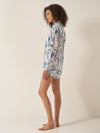 Chinoiserie Whimsy Women's Long Sleeve Organic Cotton Pyjama Short Set