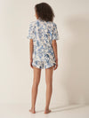 Chinoiserie Whimsy Women's Short Sleeve Organic Cotton Pyjama Short Set