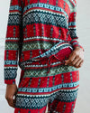 Christmas Nutcracker Fair Isle Print Women's Long Pyjama Set Chelsea Peers