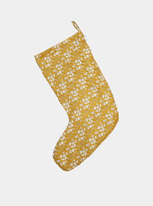  Christmas Stocking Made With Liberty Fabric CAPEL MUSTARD Coco & Wolf