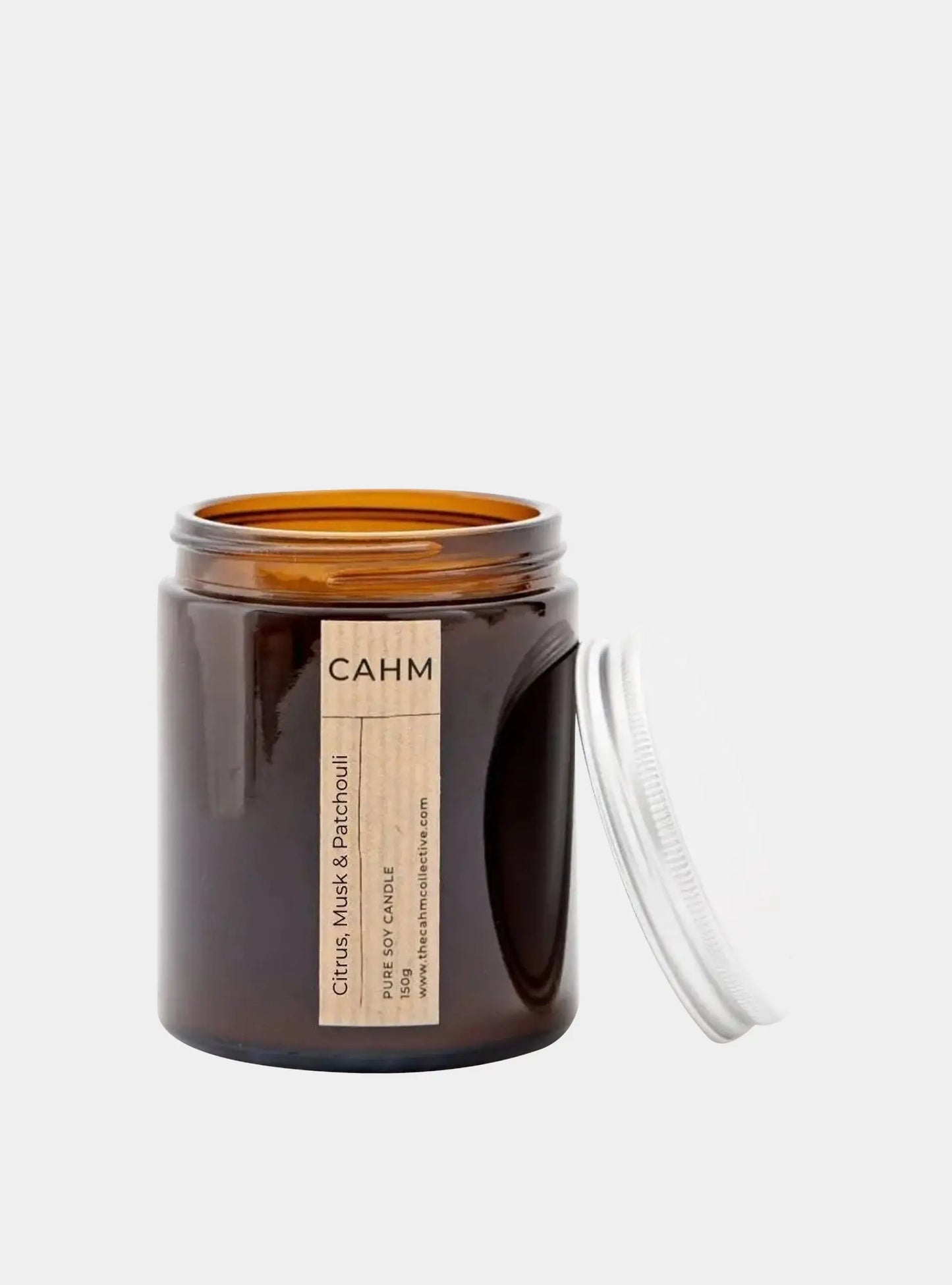 Citrus, Musk & Patchouli Candle - Amber Jar CAHM