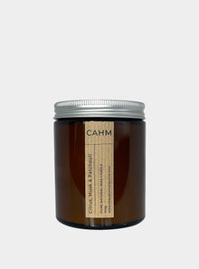  Citrus, Musk & Patchouli Candle - Amber Jar