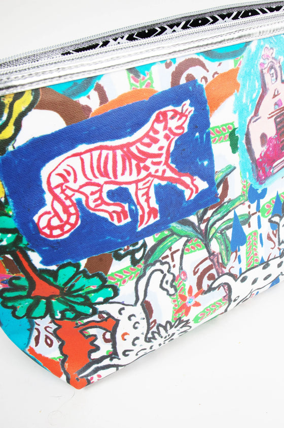 Classic Make Up Bag / "A Postcard From Greece" Jessica Russell Flint