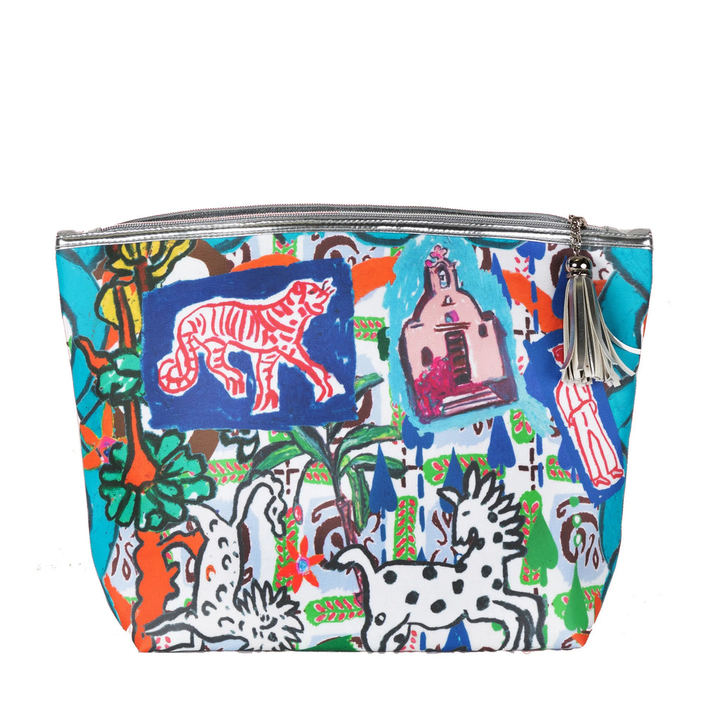 Classic Make Up Bag / "A Postcard From Greece" Jessica Russell Flint