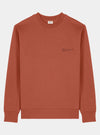 Clay Brown Mens Organic Cotton Relaxed-Fit Sweatshirt hewn.