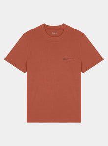  Clay Brown Mens Organic Cotton Relaxed-Fit T-Shirt hewn.