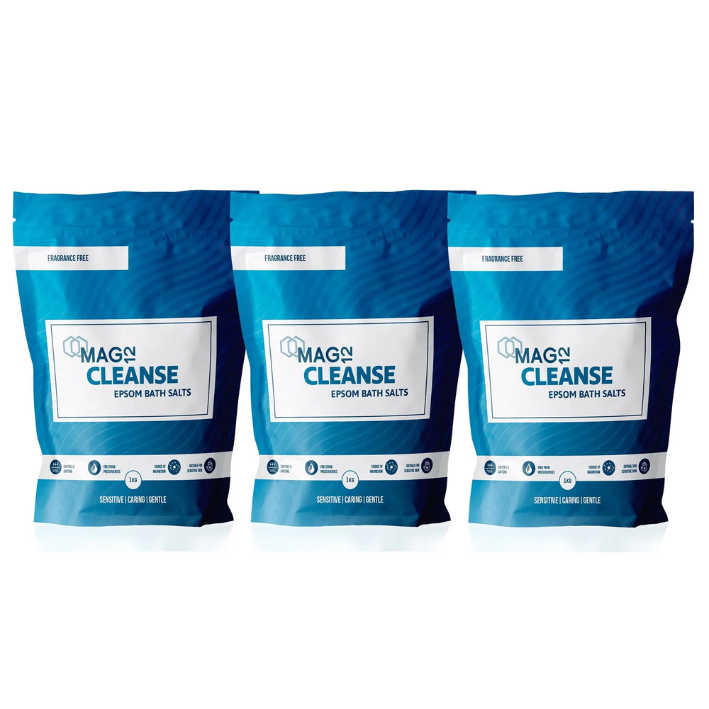 Cleanse Epsom Bath Salts Bundle (3 X 1kg) MAG12