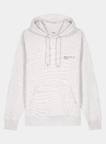  Cloud Grey Marl Mens Organic Cotton Relaxed-Fit Hoodie hewn.