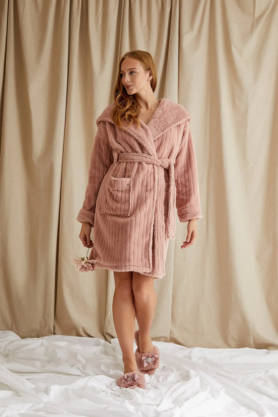 Cloud Robe in Dusky Pink Pretty You London