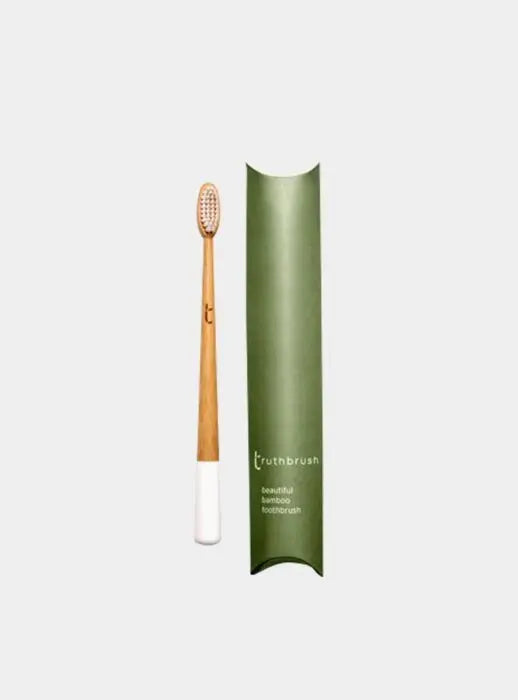 Cloud White - Medium - Truthbrush Bamboo Toothbrush Truthbrush