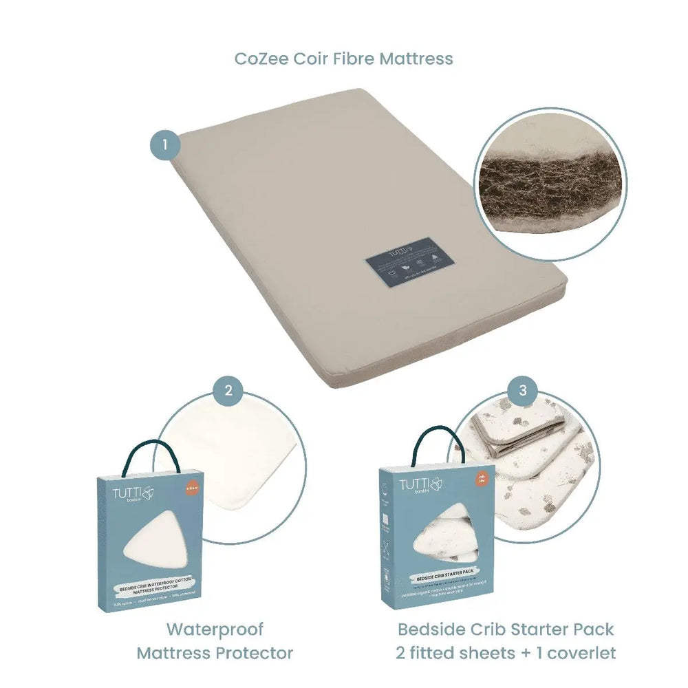 CoZee Sustainable Mattress & Bedding Bundle Tutti Bambini