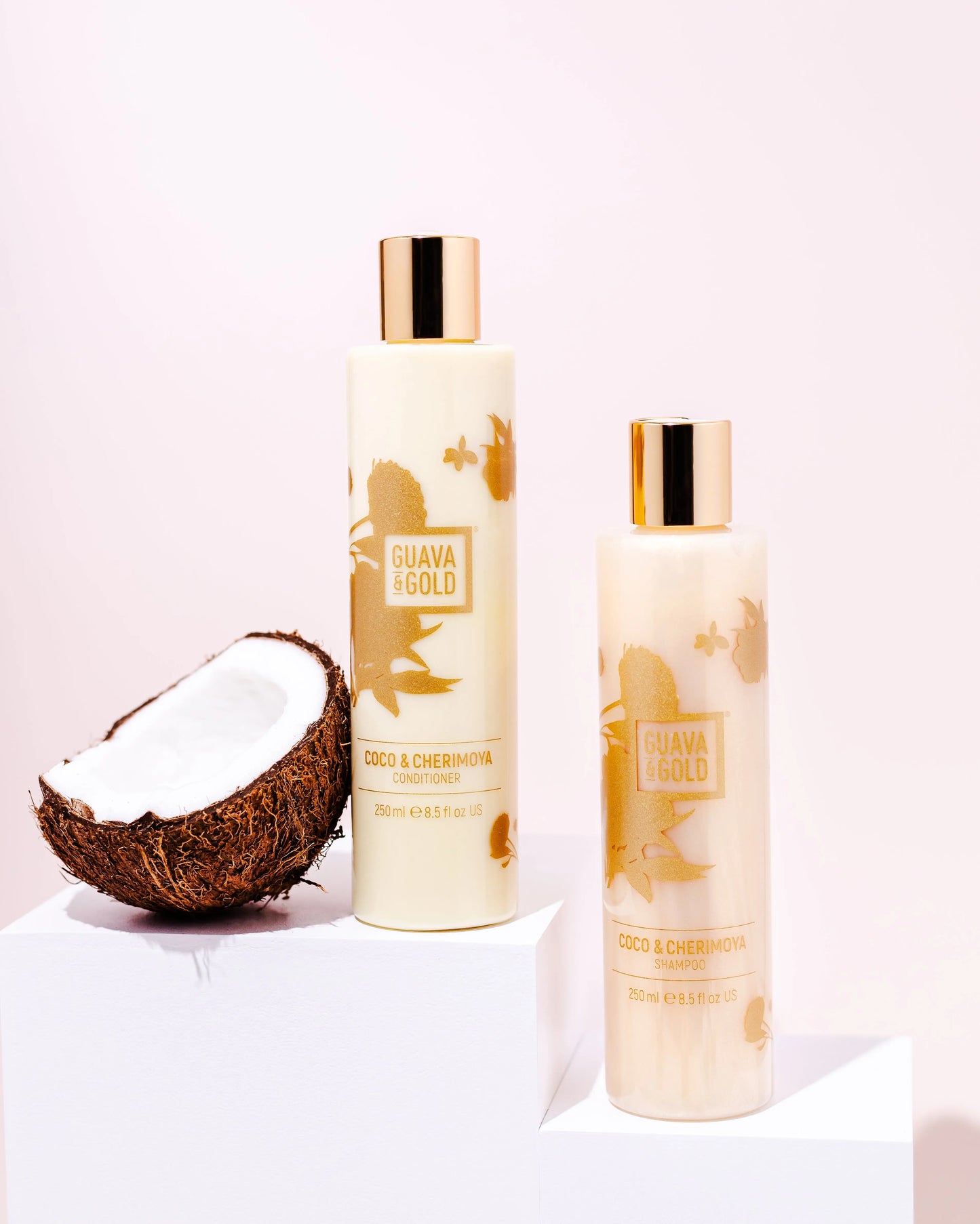 Coco & Cherimoya Hair & Skin Bundle Guava & Gold