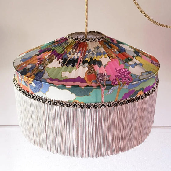 Coco & Wolf X Beauvamp Tiffany Lampshade Made With Silk Liberty Fabric PROSPECT ROAD Beauvamp