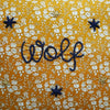 Coco & Wolf X Polly Wren Studios Embroidered Ruffle Cushion Made With Liberty Fabric MICHELLE LILAC Coco & Wolf