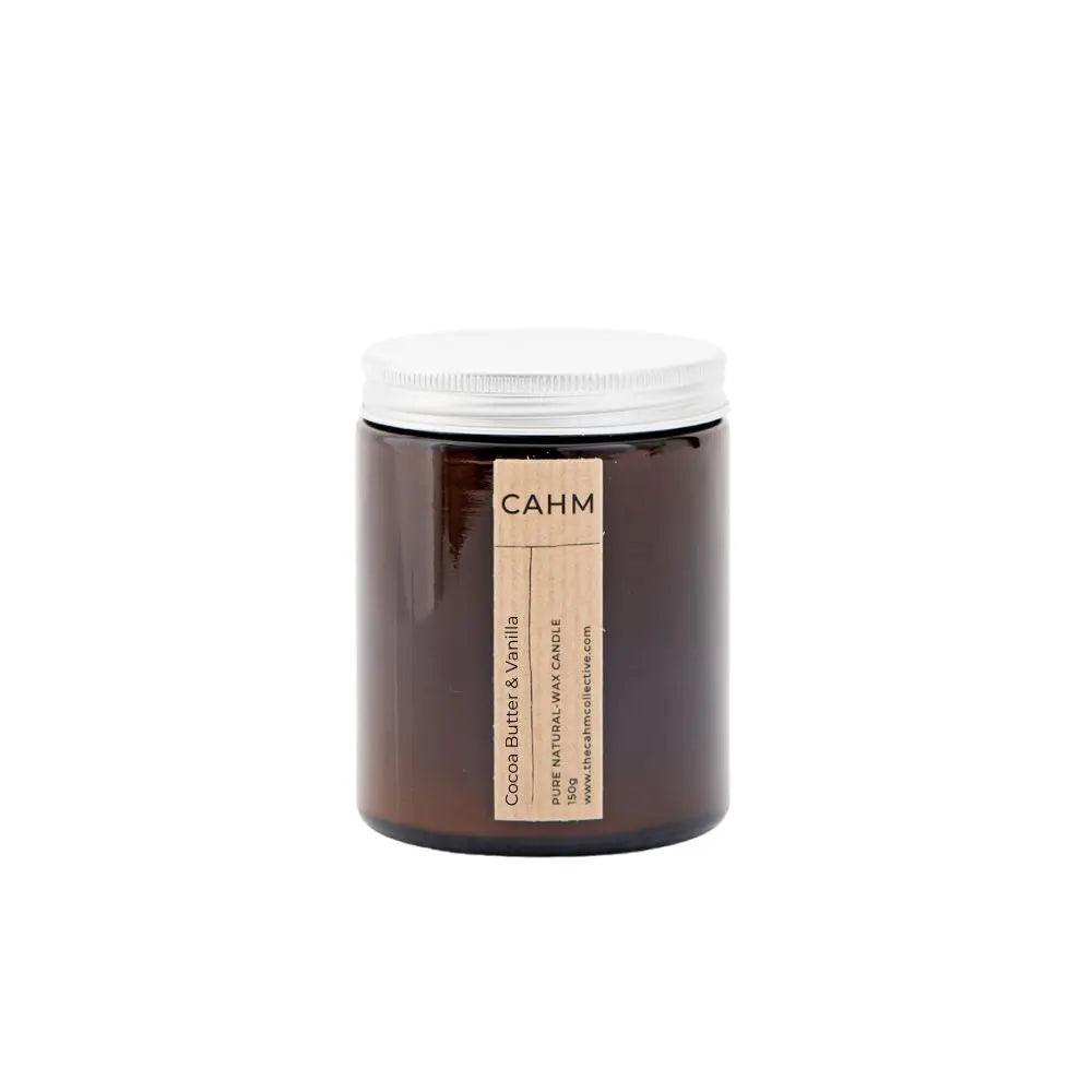 Cocoa Butter & Vanilla Candle - Amber Jar CAHM