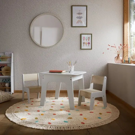 Confetti Berber Kids Round Rug Dunelm