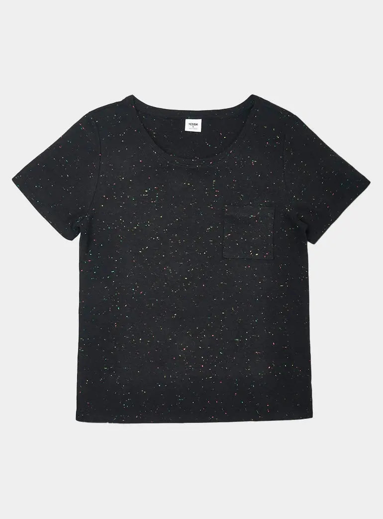 Confetti Black T-Shirt Tessie Clothing