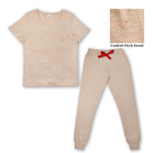  Confetti Oat T-Shirt & Trousers Pyjamas Set Tessie Clothing