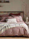 Conker Gilbert Gingham Brushed 100% Organic Cotton Bed Linen