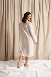 Cosy Chevron Housecoat in Almond PRETTY YOU LONDON