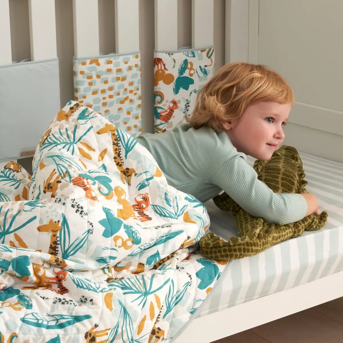 Cot/Cot Bed Coverlet - Run Wild Tutti Bambini