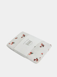  Cotbed Fitted Sheet - Peaches Avery Row