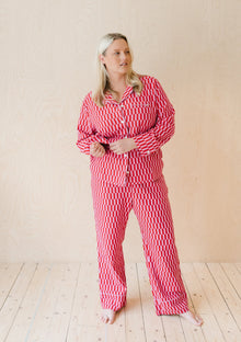  Pink Checkerboard Cotton Pyjamas TartanBlanketCo