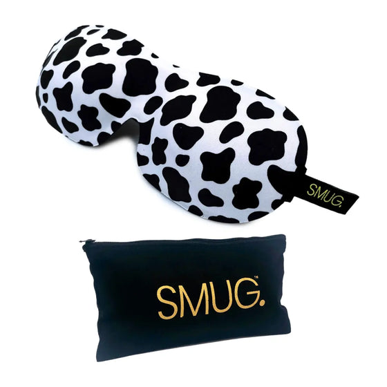 Cow Print Contoured 3D Blackout Sleep Mask SMUG