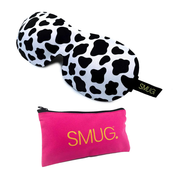 Cow Print Contoured 3D Blackout Sleep Mask SMUG