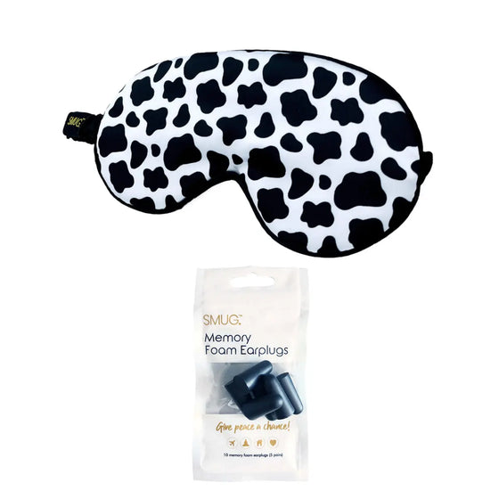 Cow Print Satin Sleep Mask SMUG