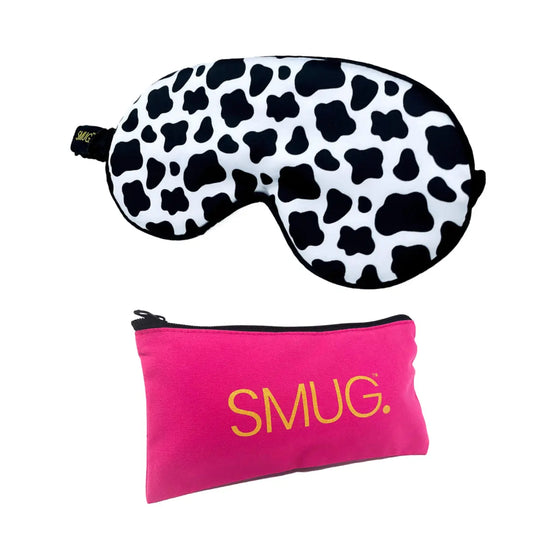 Cow Print Satin Sleep Mask SMUG